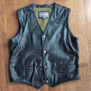 Black Leather Vest by Wilsons Leather